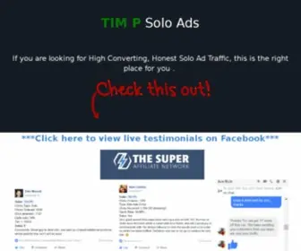 Timpsoloads.com(Tim P Solo Ads) Screenshot