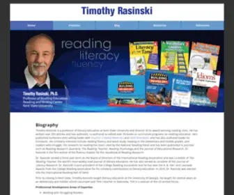 Timrasinski.com(Timothy Rasinski) Screenshot