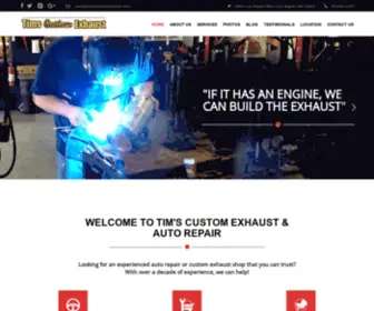Timscustomexhaust.com(Tims Custom Exhaust & Automotive Repair) Screenshot