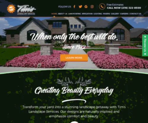 Timslandscape.com(Tim's Landscape Services) Screenshot