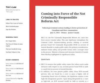Timslaw.ca(Tim's Law) Screenshot