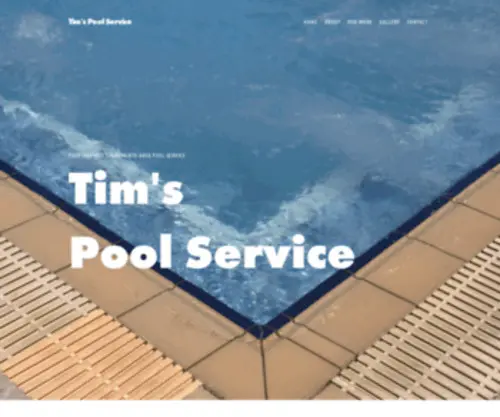 Timspoolservice.com(Tim's Pool Service) Screenshot