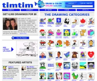TimTim.com(Free Drawings for Members and Free Online Coloring and Drawing Tool at TimTim.com) Screenshot
