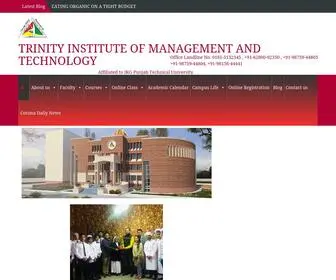 Timtjal.com(TRINITY INSTITUTE OF MANAGEMENT AND TECHNOLOGY) Screenshot