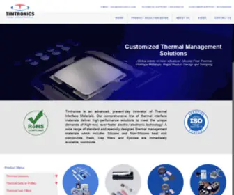 Timtronics.com(Thermal Interface Material) Screenshot