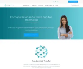 Timtul.es(Software de gestión de miembros) Screenshot