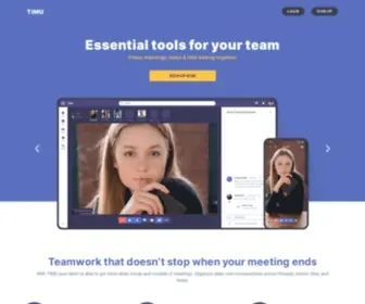Timu.com(One Tool for Productive Team Collaboration) Screenshot