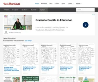 Timvandevall.com(Tim's Printables) Screenshot