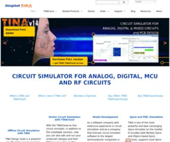 Tina.com(Online-Offline Circuit Simulator for Analog, Digital & MCU Circuits) Screenshot