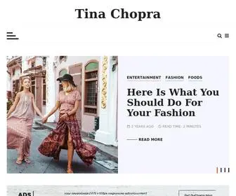 Tinachopra.com(Tina Chopra) Screenshot