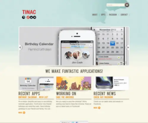 Tinacinc.com(We make funtastic applications. TINAC Inc) Screenshot