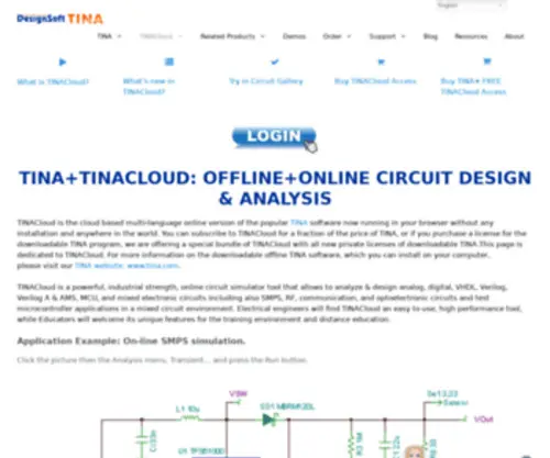 Tinacloud.com(TINACloud on) Screenshot