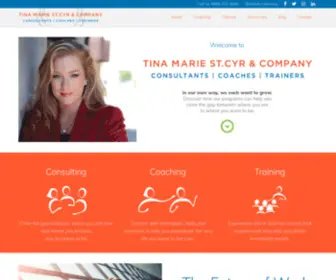 Tinamarie.com(Life and Business Coach) Screenshot