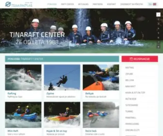 Tinaraft.si(Odločite se za TINA RAFTING) Screenshot