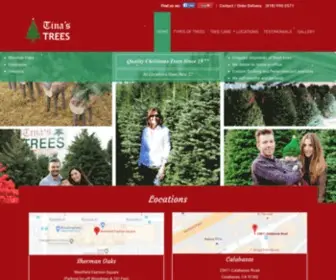 Tinastrees.com(Tina's Trees) Screenshot