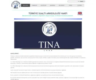 Tinaturk.org(Türkiye Sualtı Arkeolojisi Vakfı) Screenshot