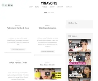 Tinayong.com(Tina Yong) Screenshot