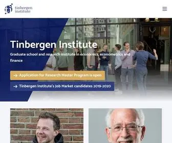 Tinbergen.nl(Tinbergen Institute) Screenshot