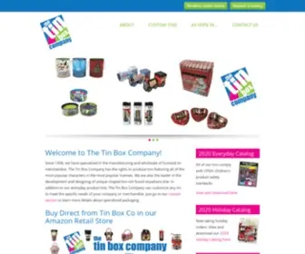 Tinboxco.com(Tin Box Company) Screenshot