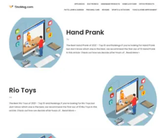 Tincmag.com(Product Reviews and Comparisons) Screenshot