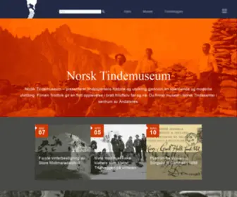 Tindemuseet.no(Norsk Tindemuseum) Screenshot