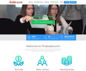 Tinderads.com(Top Online Earning Ads) Screenshot