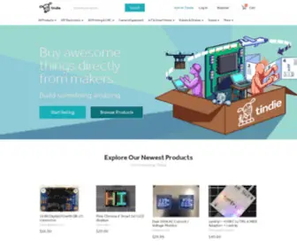 Tindie.org(Buy and Sell DIY Hardware Products) Screenshot