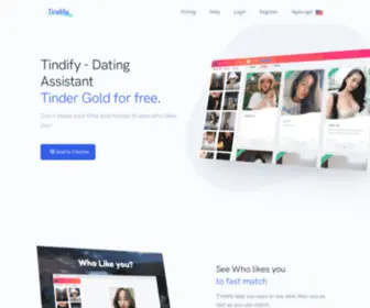 Tindify.net(Tinder Gold Free) Screenshot