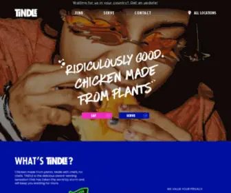 Tindle.com(TiNDLE Ridiculously Good Chicken Made From Plants) Screenshot