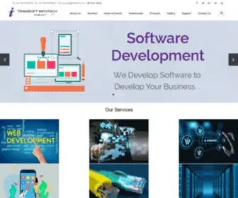 Tinfotech.com(Transoft Infotech) Screenshot