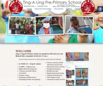 Ting-A-Lingpreprimaryschool.co.za(Pre Primary School) Screenshot