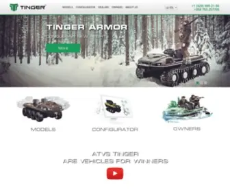 Tingeratv.com(Tinger Tracked and Wheeled ATV) Screenshot