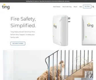 Tingfire.com(Join the home fire safety revolution. Ting) Screenshot