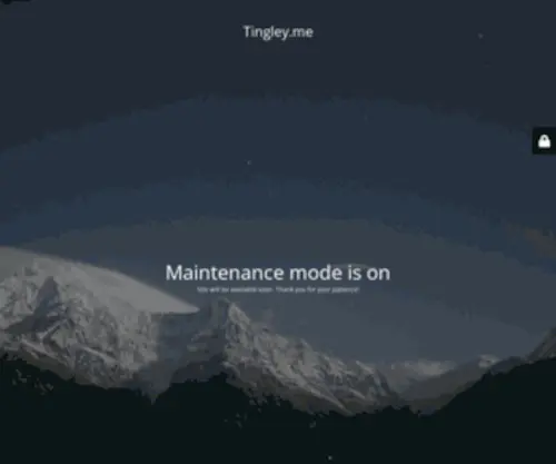Tingley.me(Site is undergoing maintenance) Screenshot