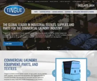 Tingue.com(Tingue Parts Manuacturing Textile Converting & Product Design) Screenshot