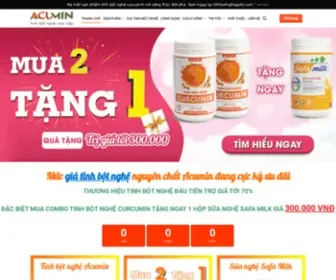 Tinhbotnghegold.com(Tinh Bột Nghệ Nguyên Chất Acumin) Screenshot