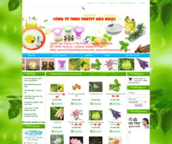 Tinhdaubaongoc.com(Tinh dầu thiên nhiên) Screenshot