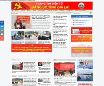 Tinhuygialai.org.vn(Tỉnh ủy Gia Lai) Screenshot