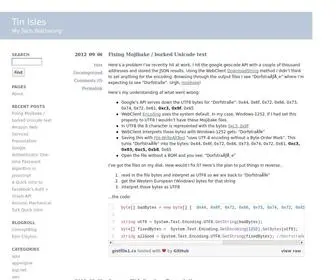 Tinisles.com(Tin Isles) Screenshot