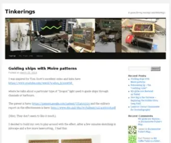 Tinkerings.org(A space for my musings and tinkerings) Screenshot