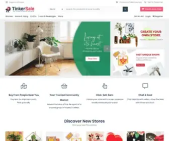 Tinkersale.com(Online Community Marketplace) Screenshot