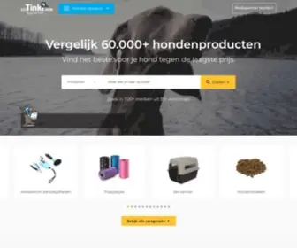 Tinki.nl(Vergelijk 60.000 hondenspullen van 35 dierenwinkels online) Screenshot