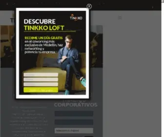 Tinkko.com(Coworking, Oficinas, Espacios de Trabajo en Medellín y Bogotá) Screenshot