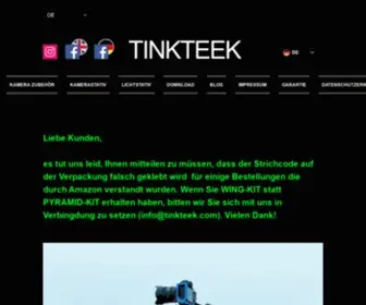 Tinkteek.com(Fotoausrüstung) Screenshot