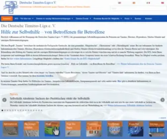 Tinnitus-Liga.de(Deutsche Tinnitus) Screenshot