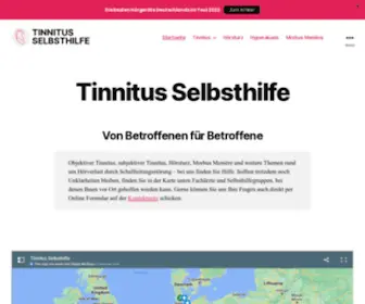 Tinnitus-Selbsthilfe.org(ᐅ Tinnitus Selbsthilfe) Screenshot