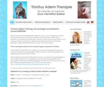 Tinnitusademtherapie.nl(Tinnitus Adem Training) Screenshot