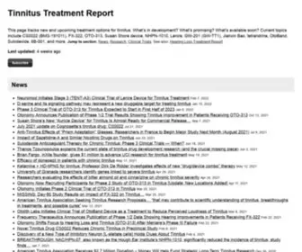 Tinnitustreatmentreport.com(Tinnitus Treatment Report) Screenshot