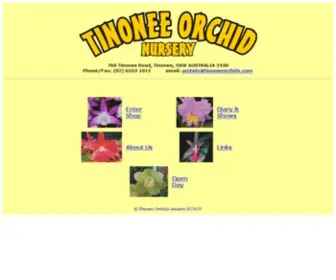 Tinoneeorchids.com(Tinonee Orchids) Screenshot