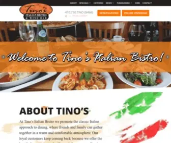 Tinositalianbistro.com(Tino's Italian Bistro) Screenshot